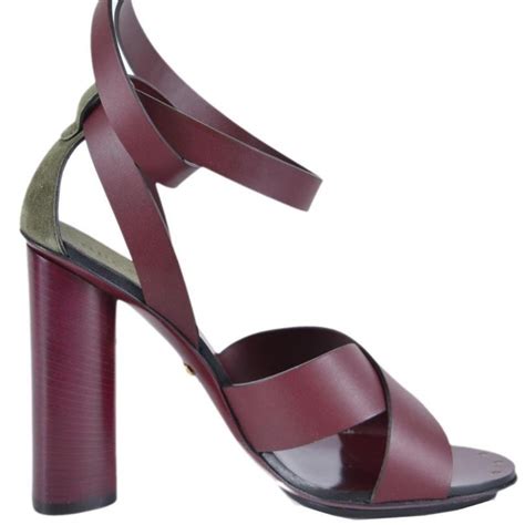 gucci maori lifford heels|Gucci Women's Lifford Maori Brown Suede Block Heel Sandals, .